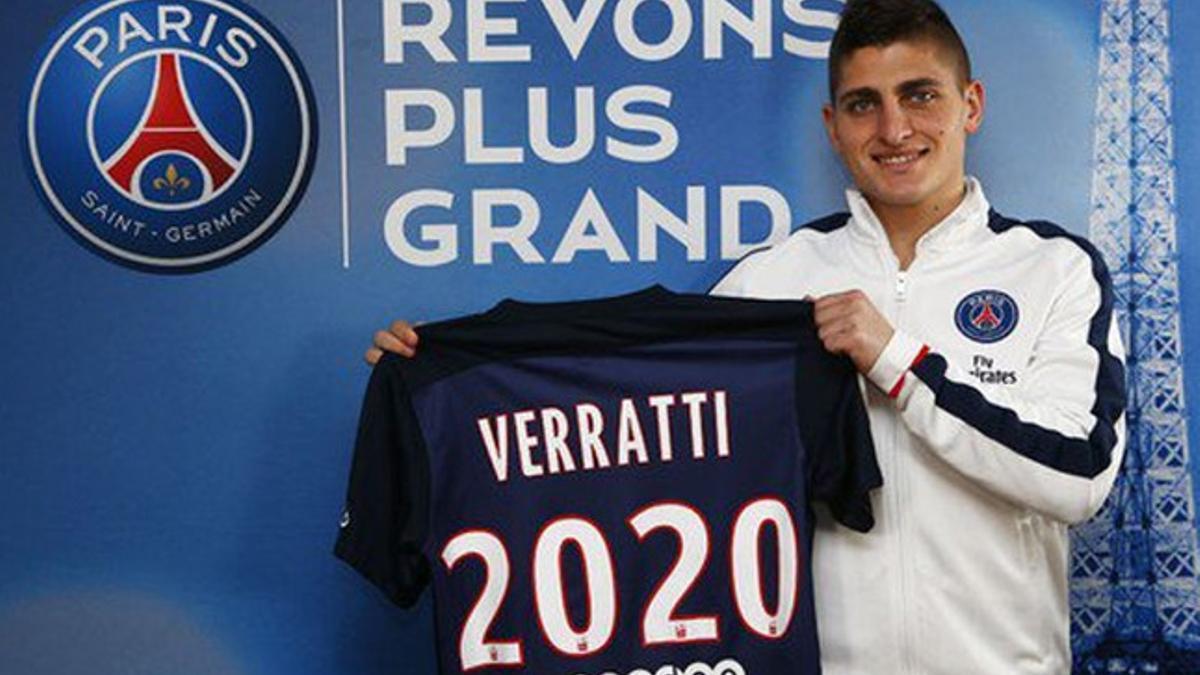 Verratti seguirá en el PSG hasta 2020