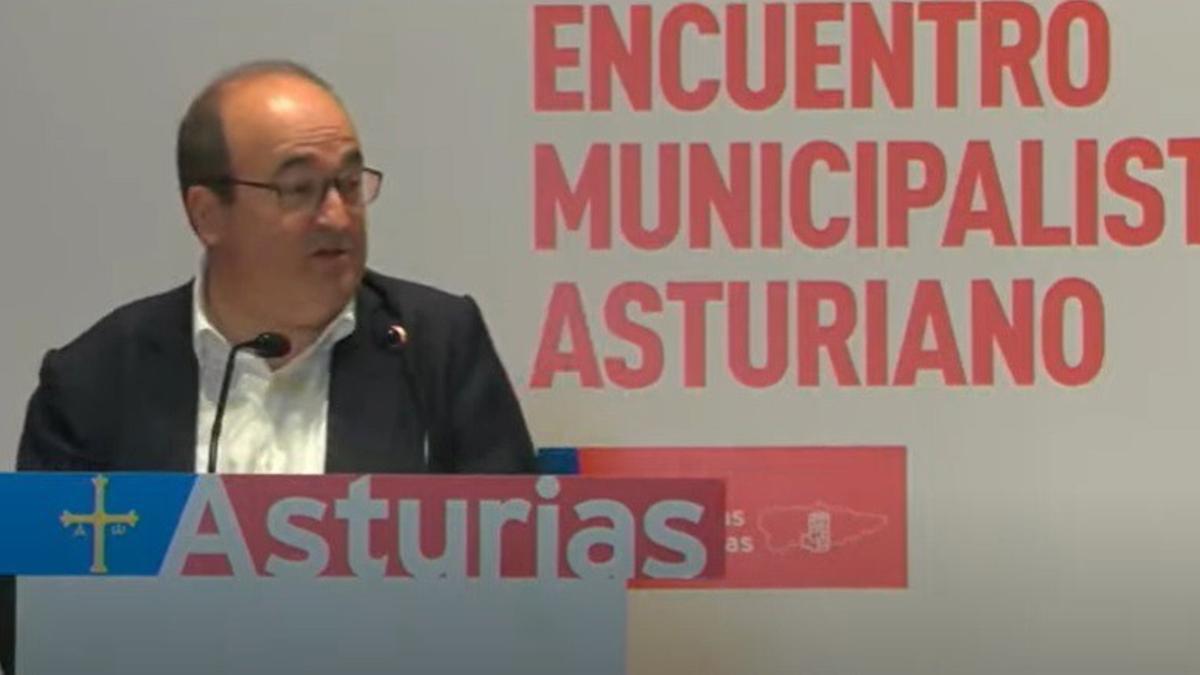 Miquel Iceta durante su intervención.