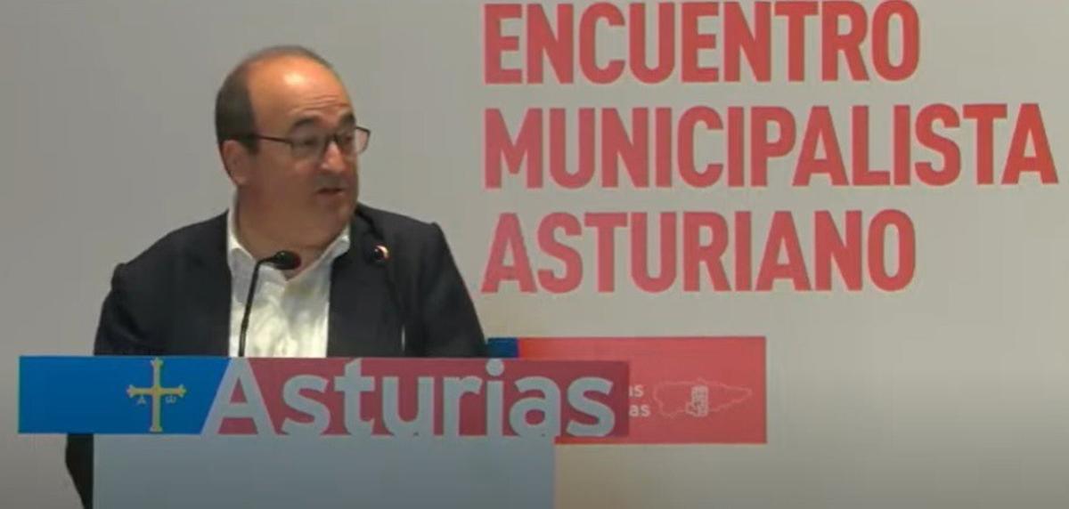 Miquel Iceta durante su intervención.