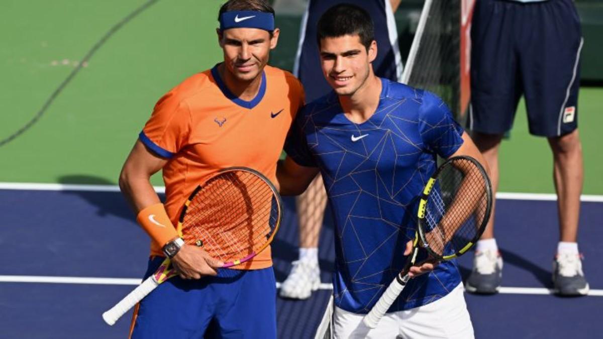 Alcaraz y Nadal, frente a frente