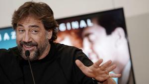 Javier Bardem, en un acto en Madrid.