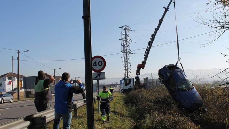 Espectacular accidente sin heridos en San Miguel