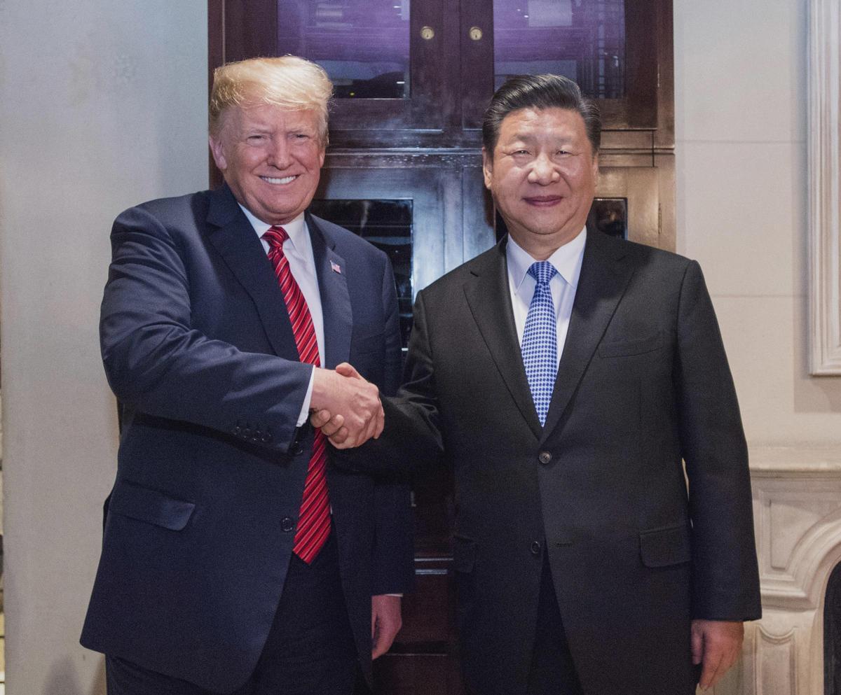 Donald Trump y Xi Jinping, durante un encuentro en Argentina en 2018 durante el primer mandato del republicano.