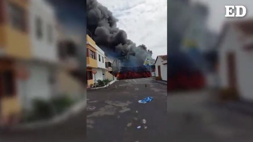 Las coladas arrasan con la gasolinera de La Laguna