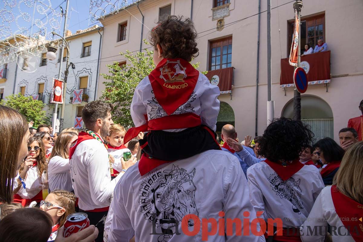 Recorrido Caballos del Vino día dos de mayo en Caravaca