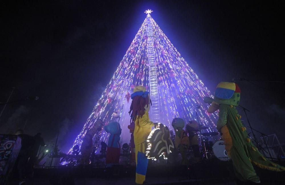 Encendido del árbol de la Circular en Murcia