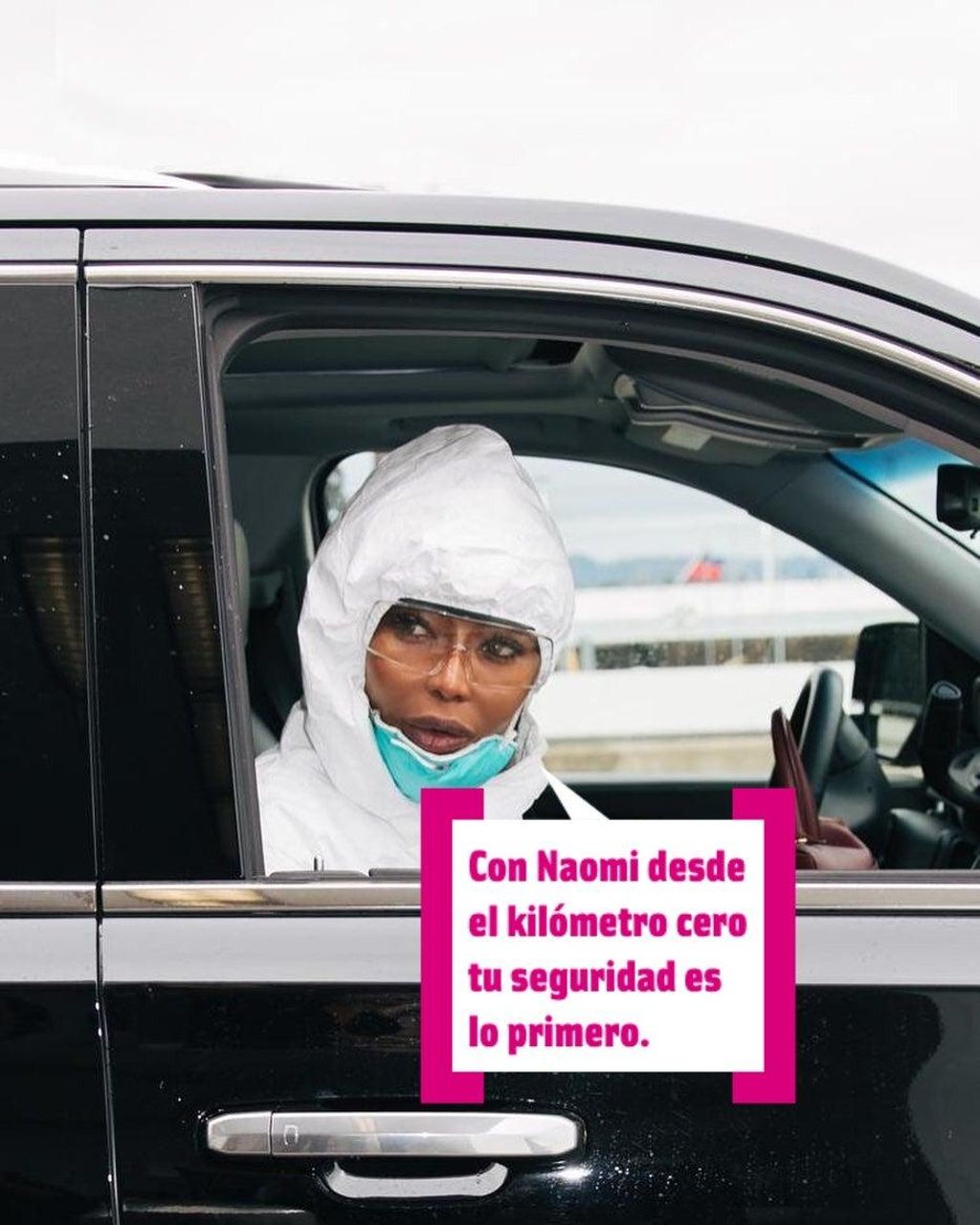 Naomi Campbell preparada para el coronavirus