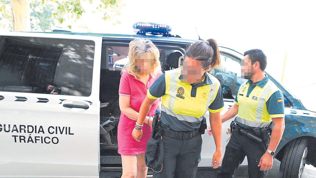 La conductora detenida por el atropello morta, ayer, al ser puesta a disposición judicial