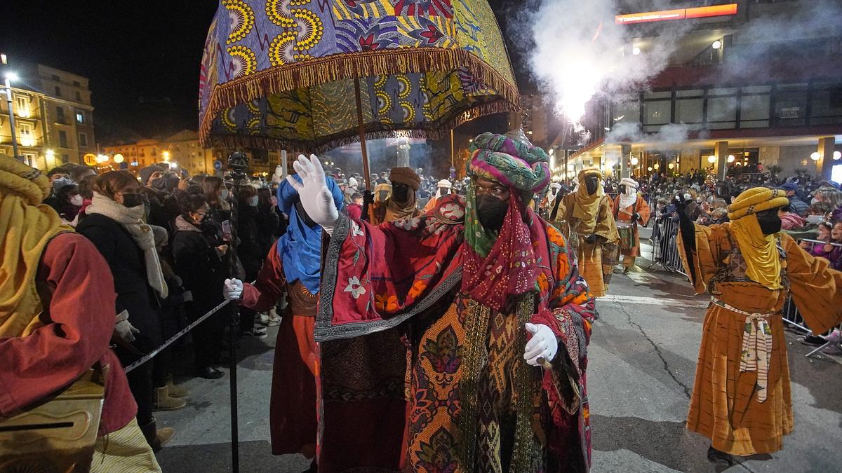 La Cavalcada de l'any passat al seu pas per plaça Catalunya.