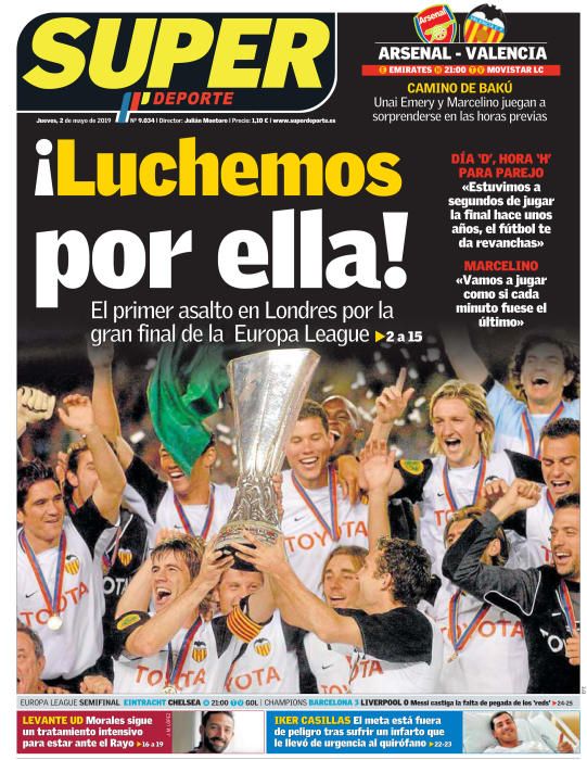 Portada SUPERDEPORTE jueves 2 de mayo de 2019