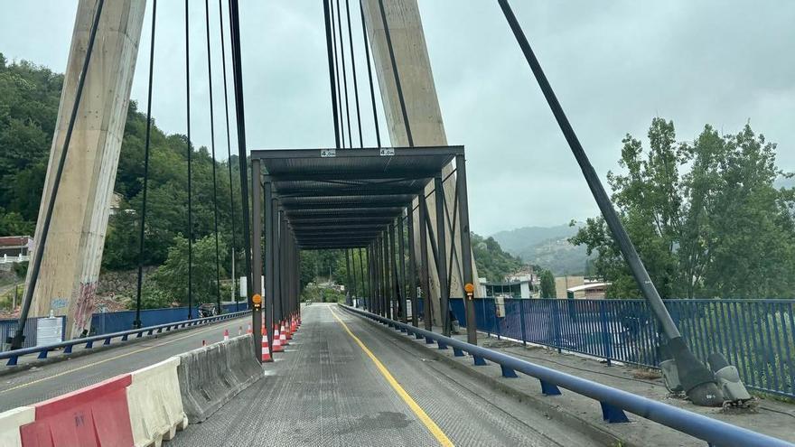 Atención conductores: este lunes comienzan los cortes de tráfico en el corredor del Nalón, en el puente atirantado de Sama