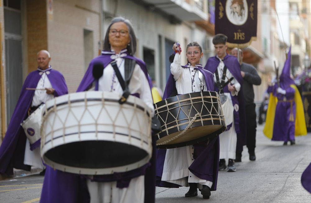 Procesión del Encuentro en el Port de Sagunt.