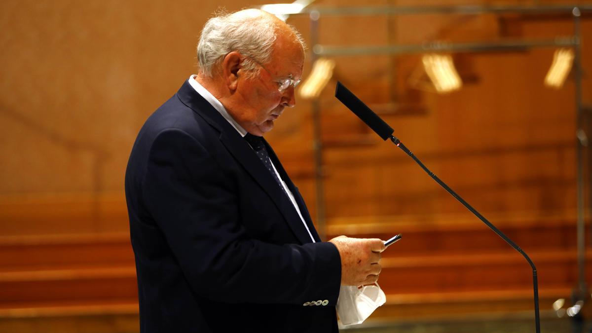 César Trillo, durante la celebración de un acto oficial. a