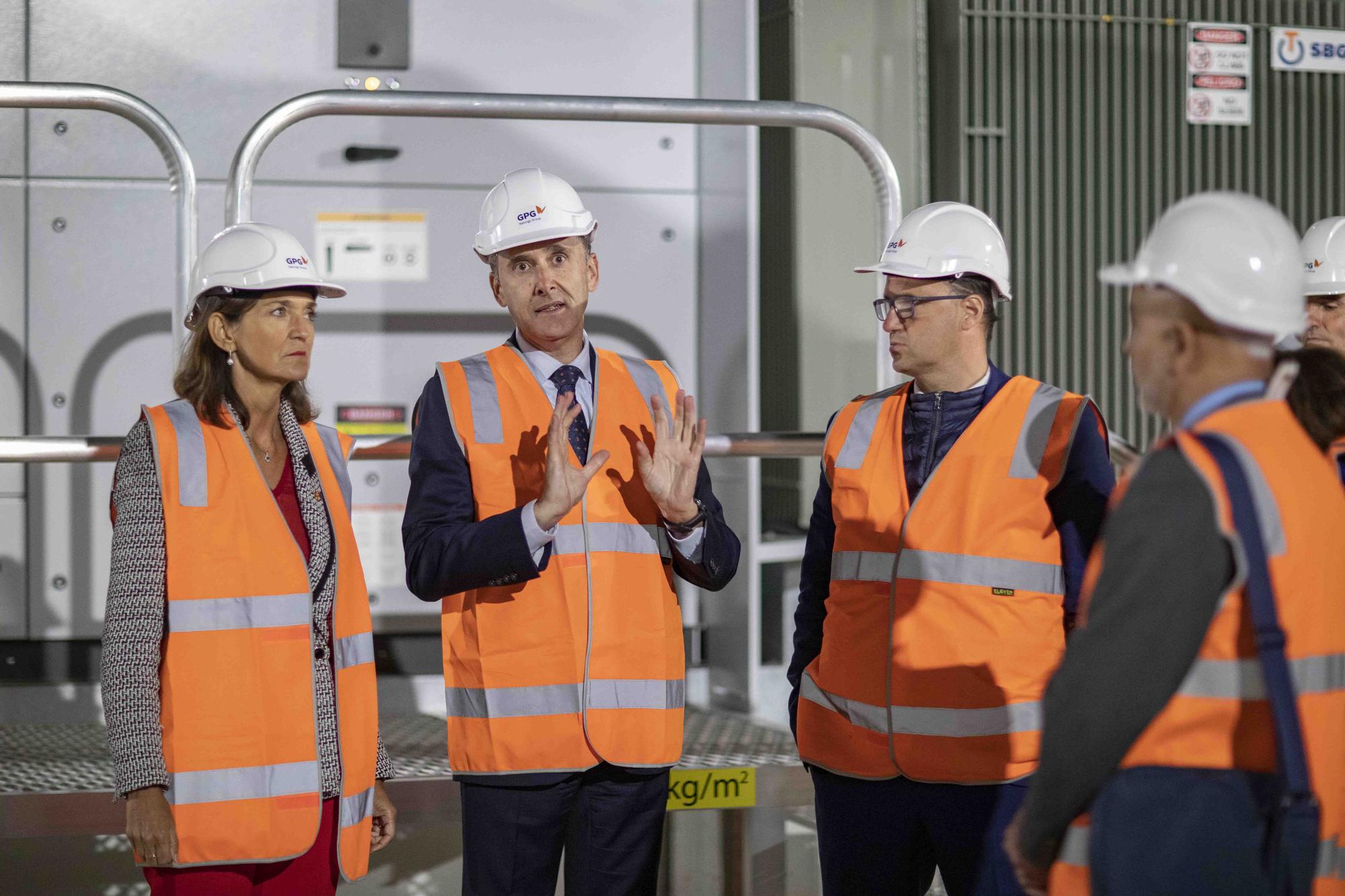 La ministra de Industria, Comercio y Turismo, Reyes Maroto, en la inauguración del centro de almacenamiento de Naturgy en Australia.