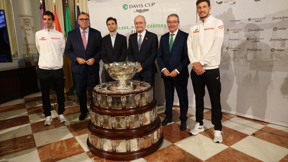 Francisco Salado, en la presentación oficial de la Copa Davis.