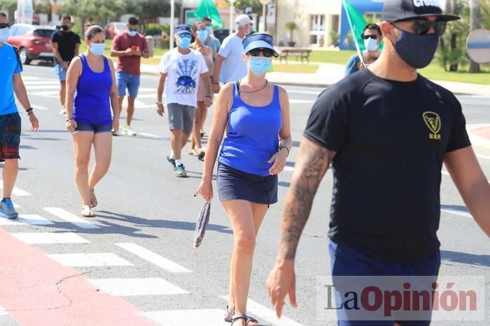 Protesta de policías en La Manga