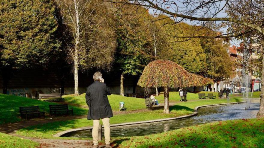 El parque de Julián Besteiro, en La Calzada. | MARCOS LEÓN