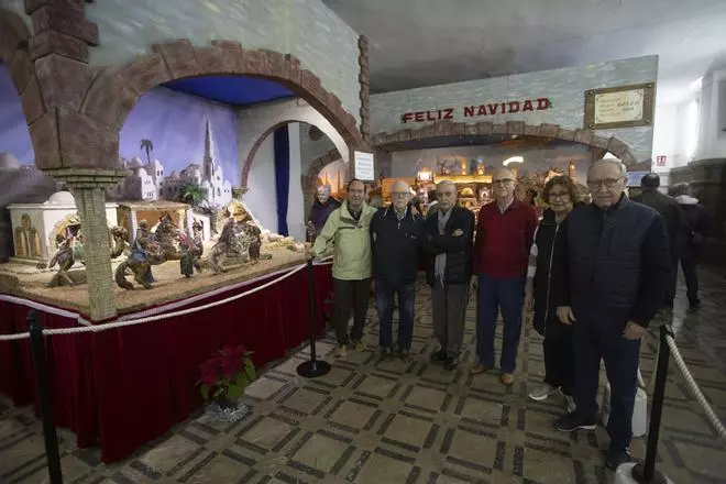 El belén de la Escuela de  Aprendices de AHM ya se puede visitar en el Port de Sagunt.