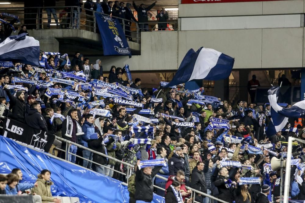 El partido entre el Real Oviedo y el Girona, en imágenes