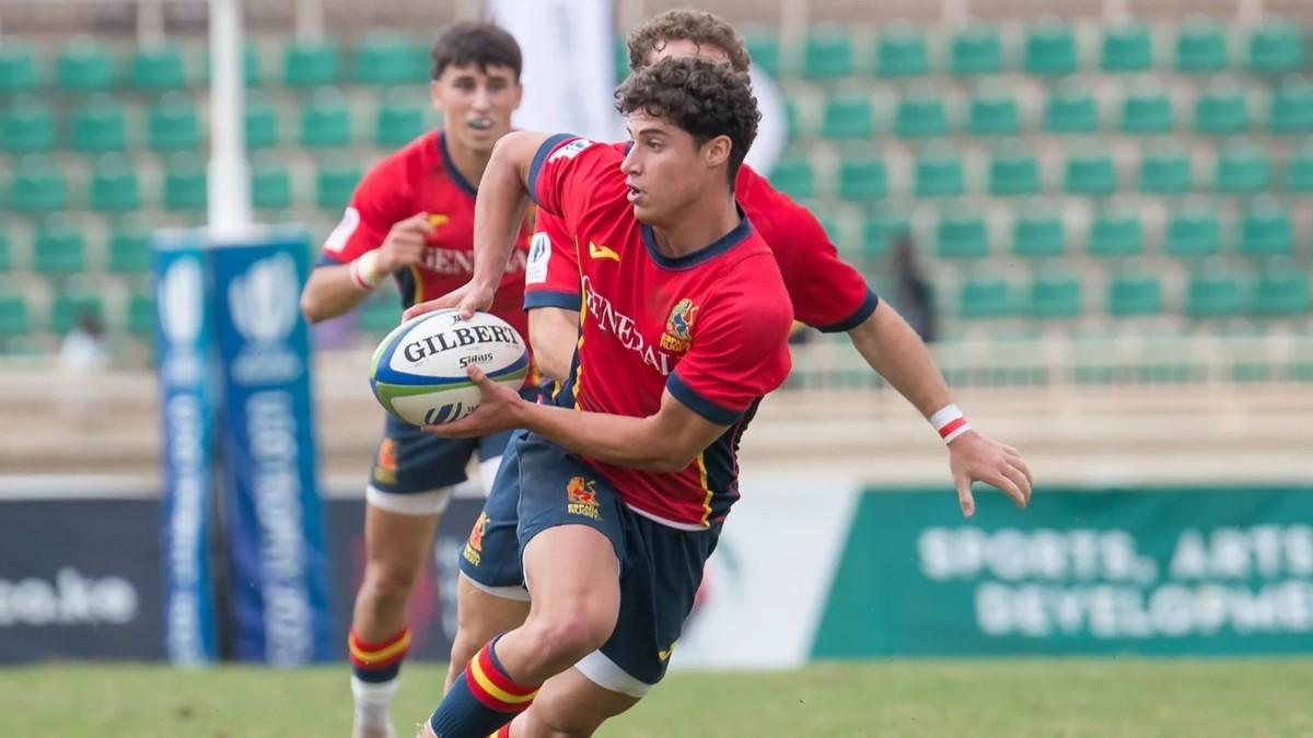Pablo Perez, en la Final WR U20 Trophy Kenia 2023 de rugby