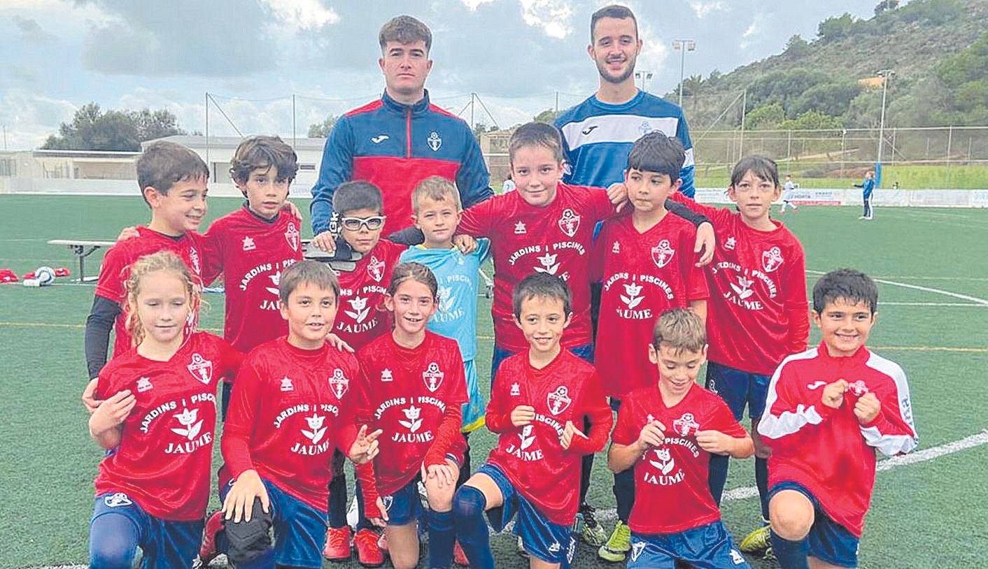 Plantilla del s’Horta benjamín de primer año, la revelación de su grupo.