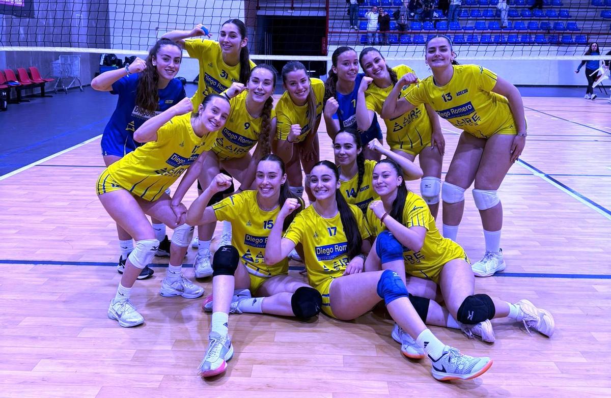 Jugadoras del Adecor júnior.