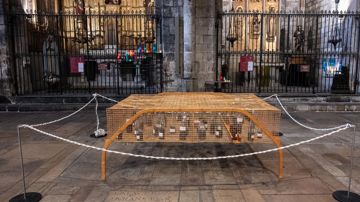 'Canto para un monumento funerario' de Elena del Rivero en la basílica de Santa Maria de Pi.