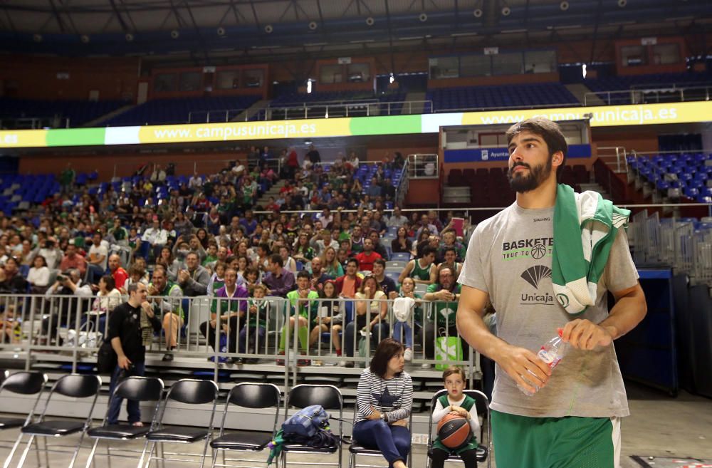 El Unicaja abre su entrenamiento al público