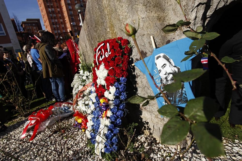 Acto homenaje de los asturianos a Fidel Castro