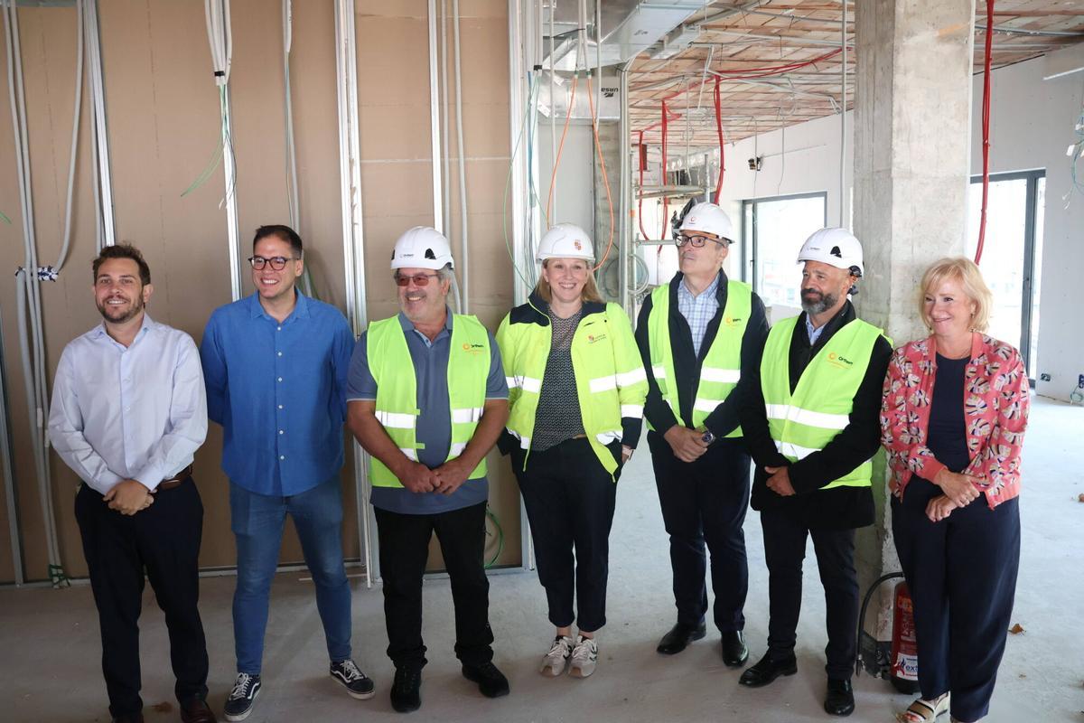 La vicepresidenta segunda, Isabel Blanco, visita las obras del Centro Cívico de Zamora