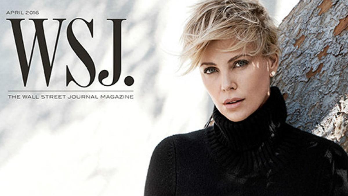 Charlize Theron, en la última portada de la revista 'WSJ'.