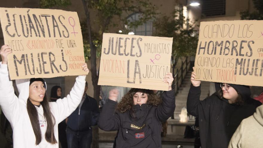 Manifestació contra la sentència a Manresa.