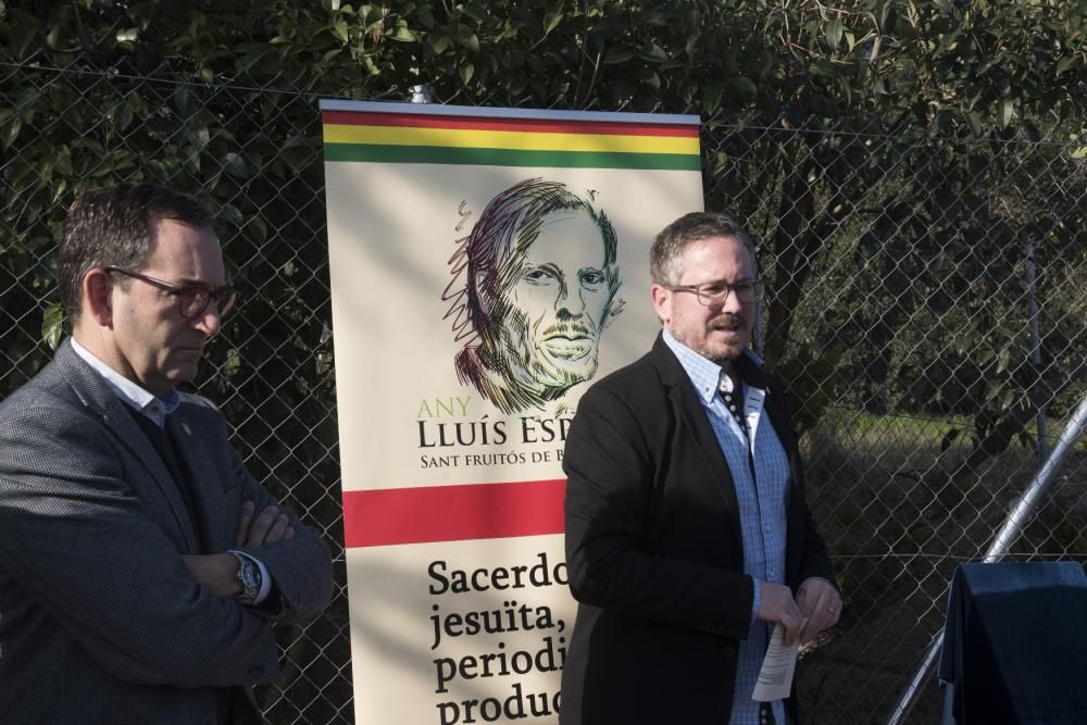 Sant Fruitós homenatja el jesuïta Lluís Espinal