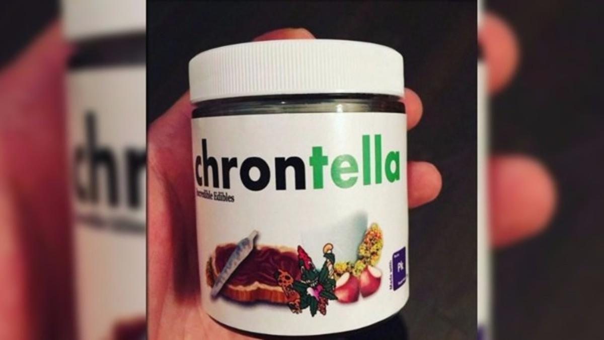 Un frasco de Chrontella, la crema de cacao con marihuana que comercializa Cannavis.