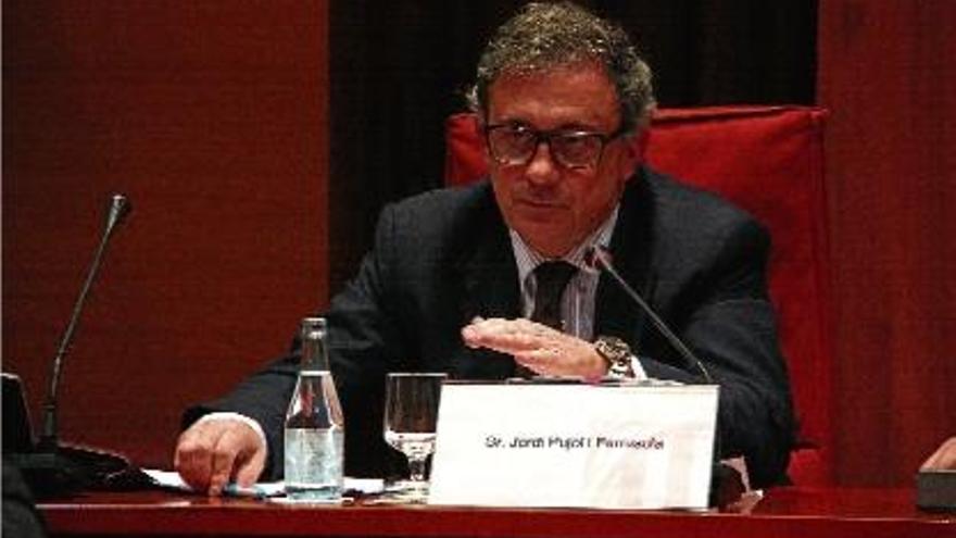 Jordi Pujol Ferrusola declara al Parlament de Catalunya al febrer passat.