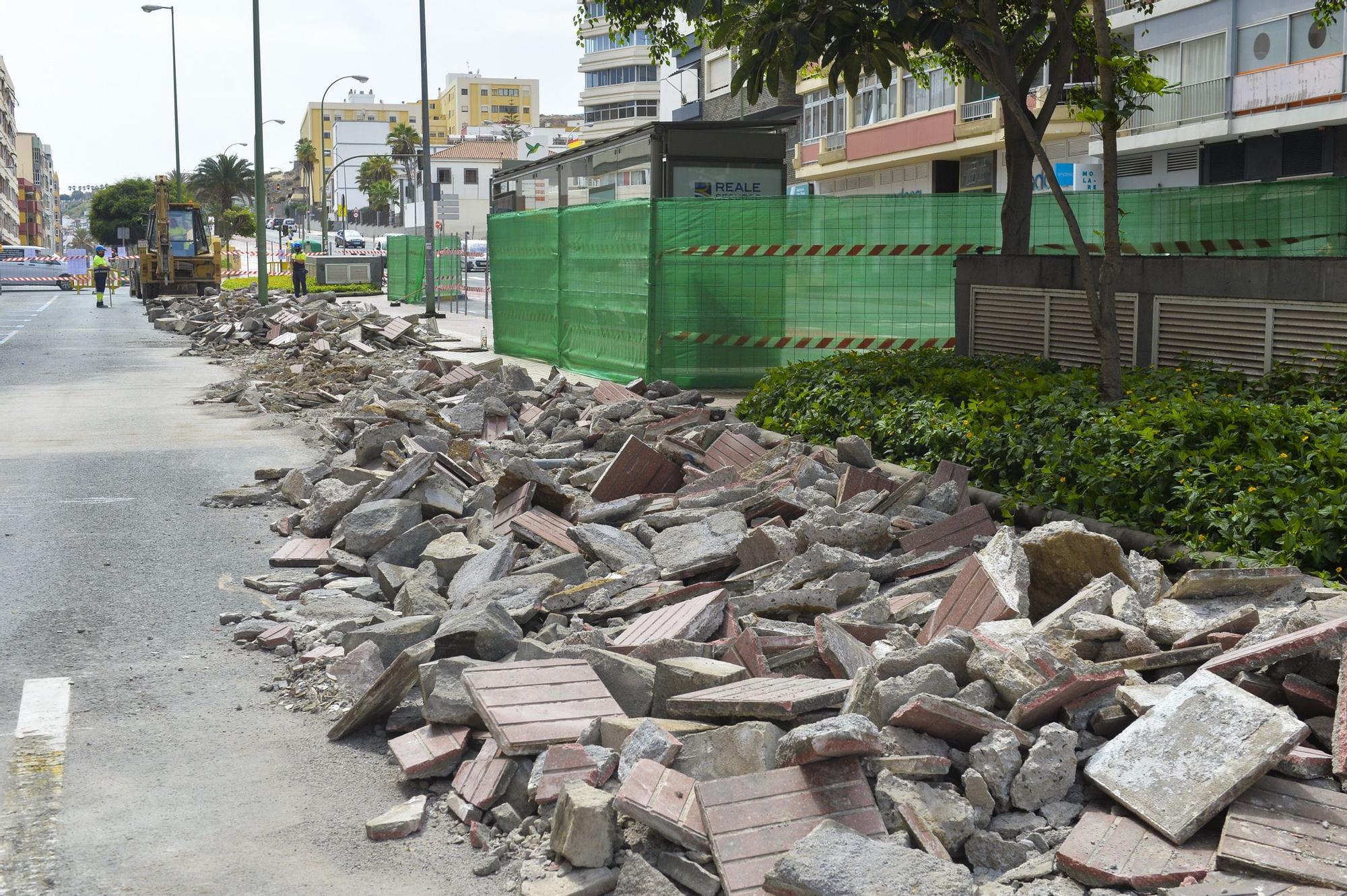 Obras de peatonalización de Mesa y López