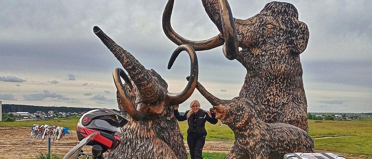 Sonia Barbosa cerca de la ciudad rusa de Irkutsk, en Siberia.