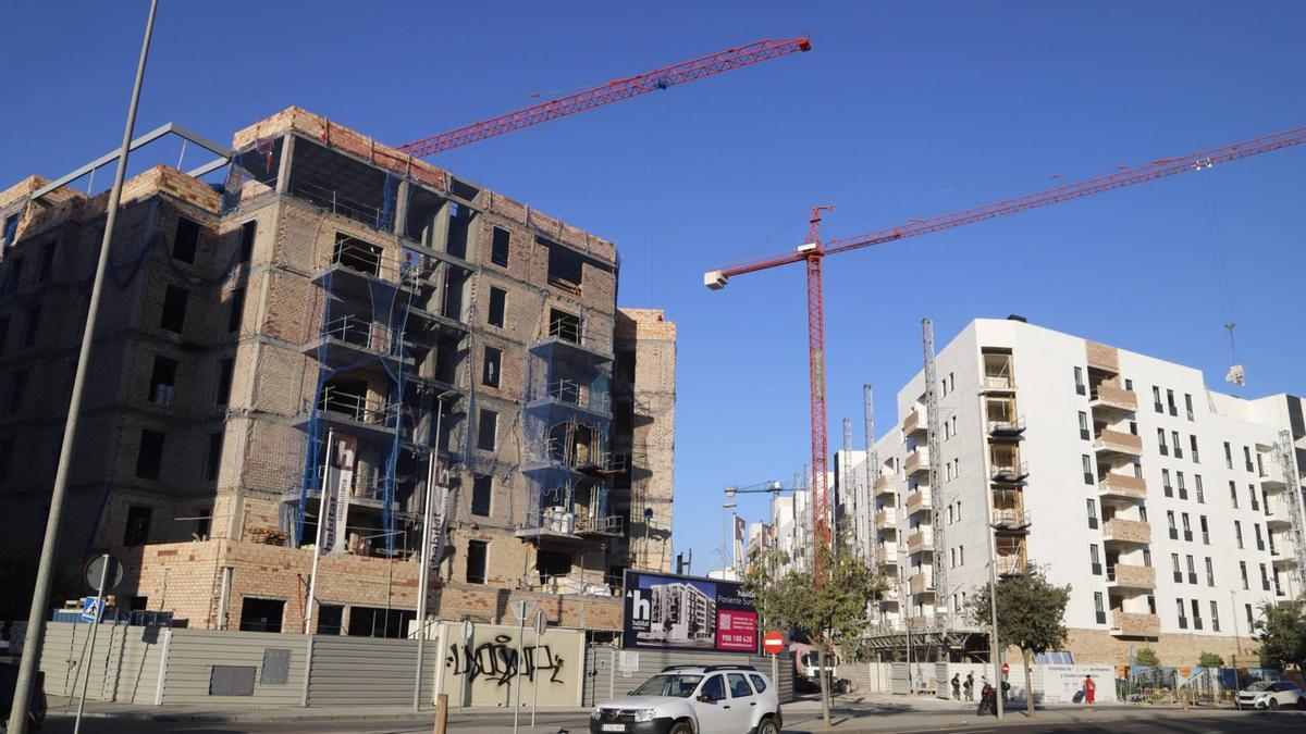 Viviendas en construcción en Córdoba.