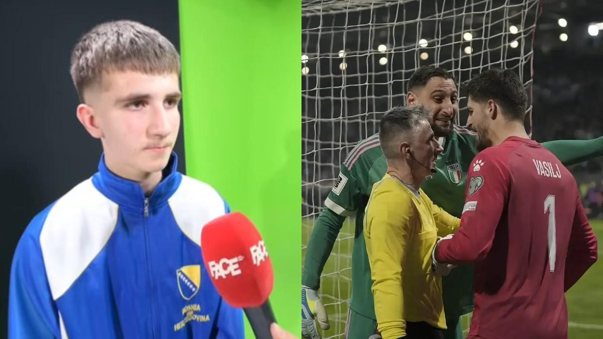 Afan Cizmic, el recogepelotas que se convirtió en el héroe de Bosnia ante Italia