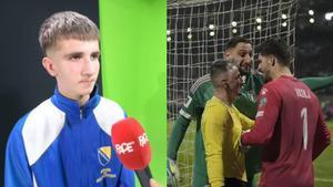 Afan Cizmic, el recogepelotas que se convirtió en el héroe de Bosnia ante Italia