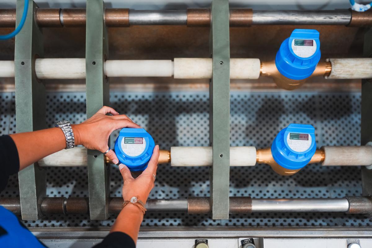 Contador automático del Canal de Isabel II.