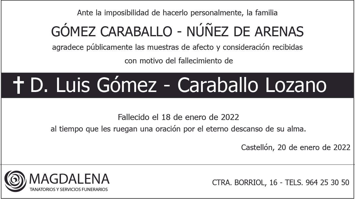 D. Luis Gómez - Caraballo Lozano