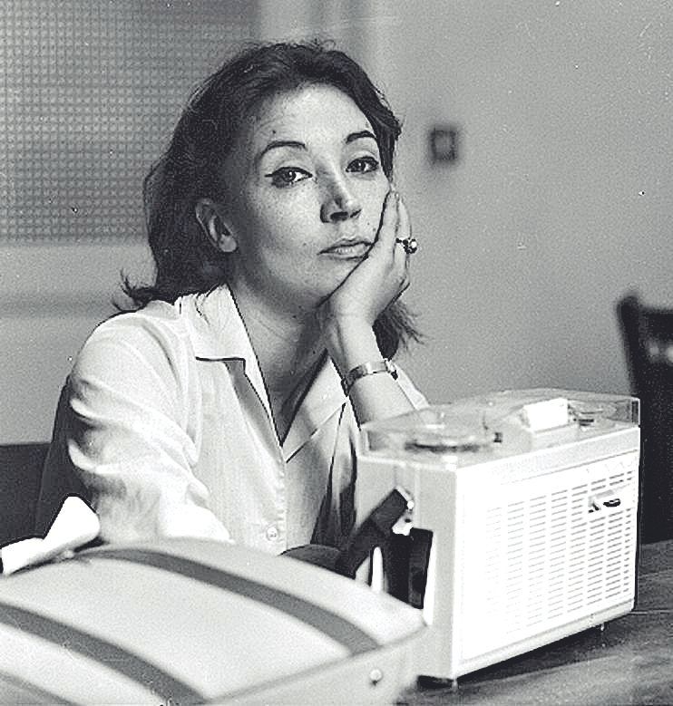 La periodista italiana Oriana Fallaci.