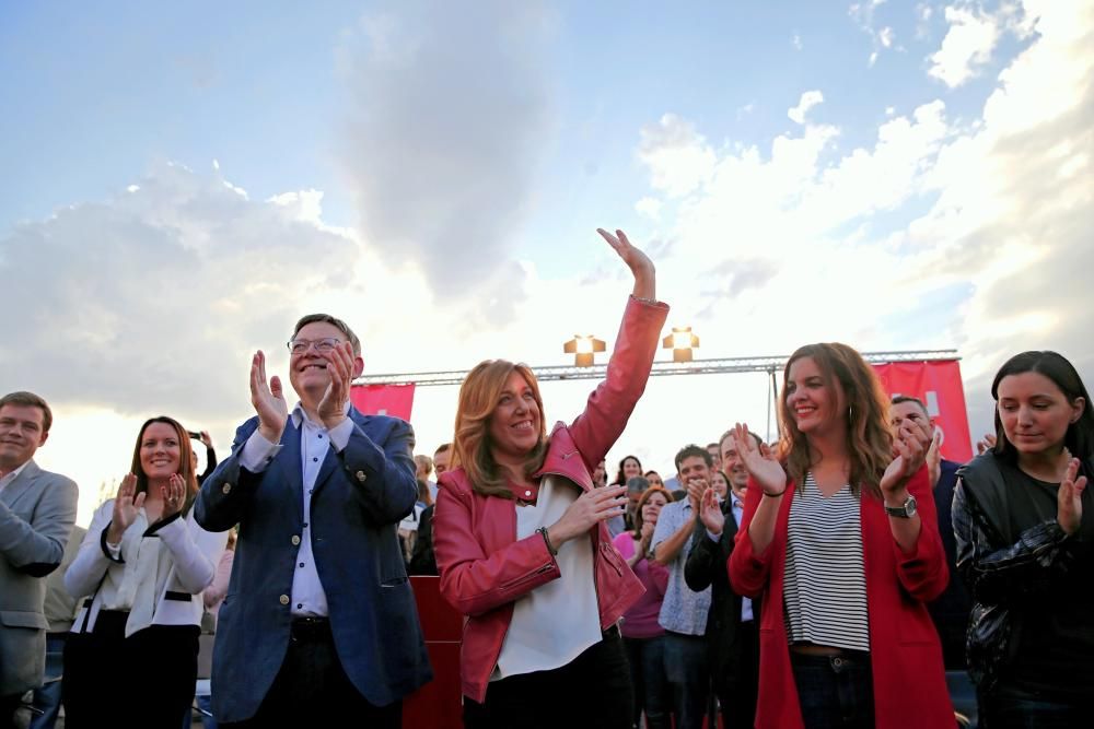 Mitin de Susana Díaz en València