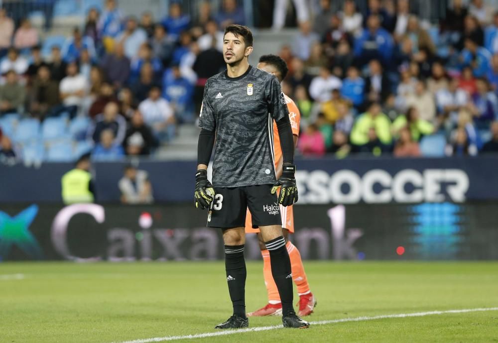 El partido entre el Málaga y el Oviedo, en imágenes