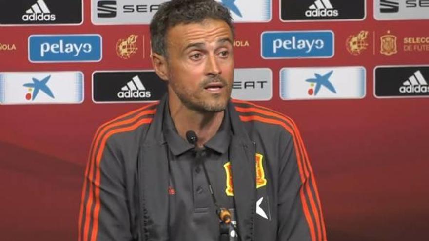 El tècnic Luis Enrique Martínez va comparèixer en roda de premsa