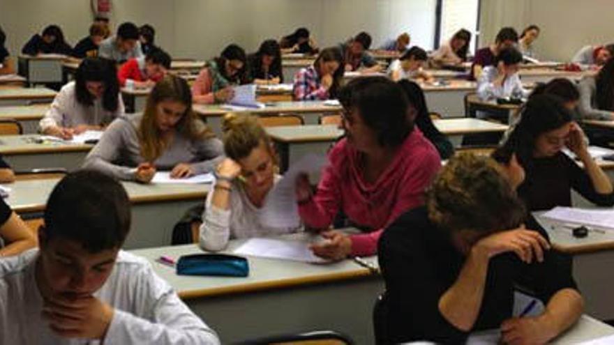 Un grupo de alumnos de Bachillerato, en clase.