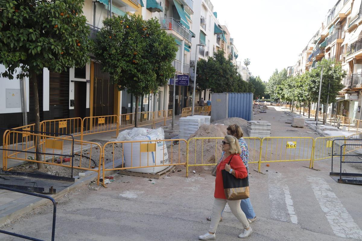 A.J.González Córdoba Obras paralizadas de la avenida de la Viñuela
