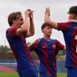 Dani Ferrer celebró eufórico un gol del Juvenil B