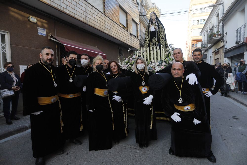 Procesión del Encuentro en el Port de Sagunt.